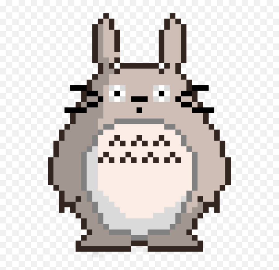 Totoro Svg Transparent Png Clipart - Grid Minecraft Pixel Art,Totoro Png