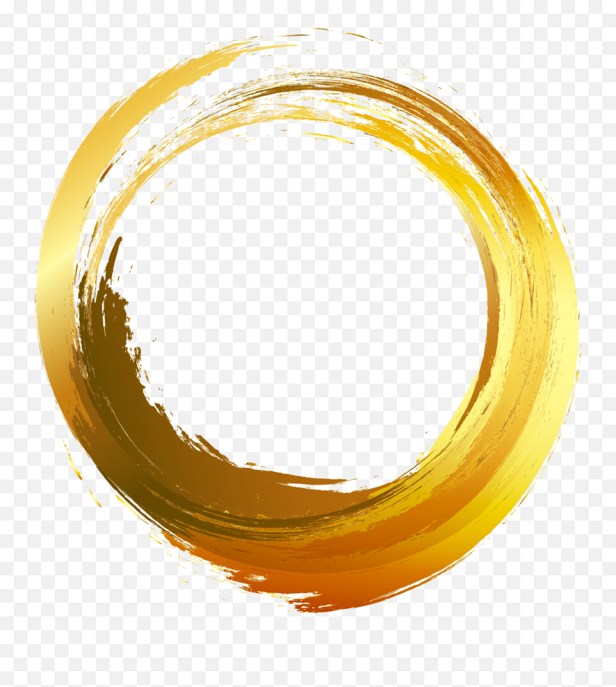Download Hd Painting Vector Painted Gold - Paint Brush Paint Brush Circle Vector Png,Painting Png