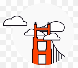 Cartoon Bridge Transparent U0026 Png Clipart Free Download - Ywd Golden Gate Bridge Icon,Golden Gate Bridge Png