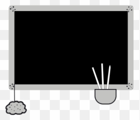 School Clipart - School Pictures Black Board Clipart Black And White Png,Education Clipart Png