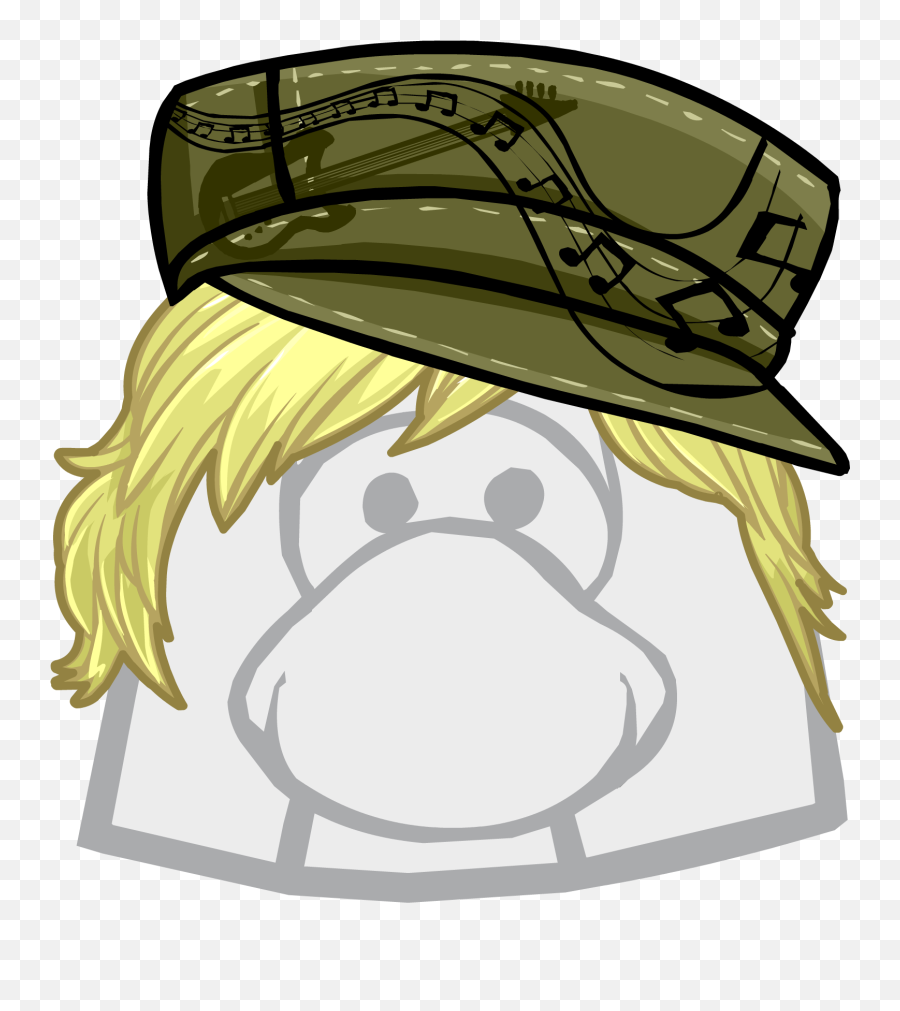 Khaki Rocker Cap Club Penguin Rewritten Wiki Fandom - Club Penguin Side Ponytail Png,Rocker Png