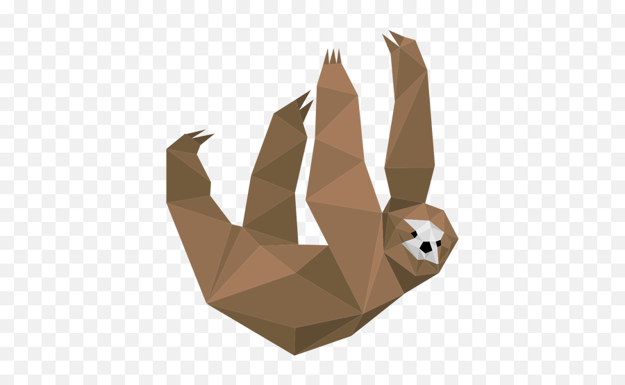 Claw Sloth Low Poly - Transparent Png U0026 Svg Vector File Origami Sloth Cartoon,Claw Png