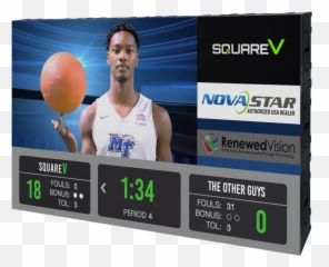 Sb5 Led Scoreboard Squarev Video - png