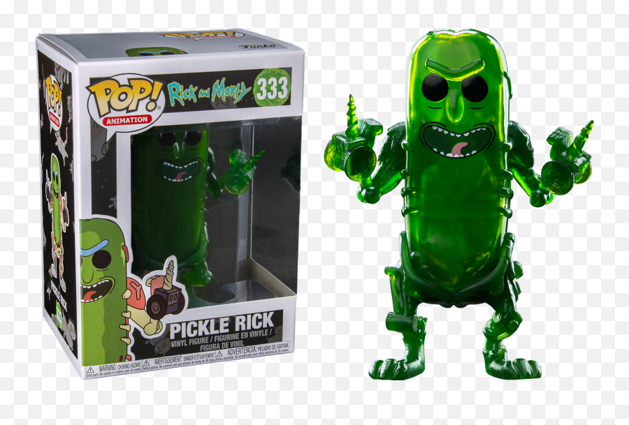 Rick And Morty - Translucent Pickle Rick Exclusive Funko Pop Vinyl Figure Funko Pop Rick And Morty Pickle Rick Png,Rick And Morty Transparent