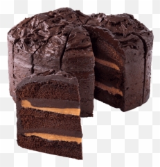 Chocolate Cake Caramel Fudge - Marble Png