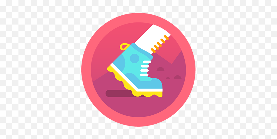 Hiking Boot Badge For Walking - After Trail Shoe Fitbit Png,Fitbit Logo Png
