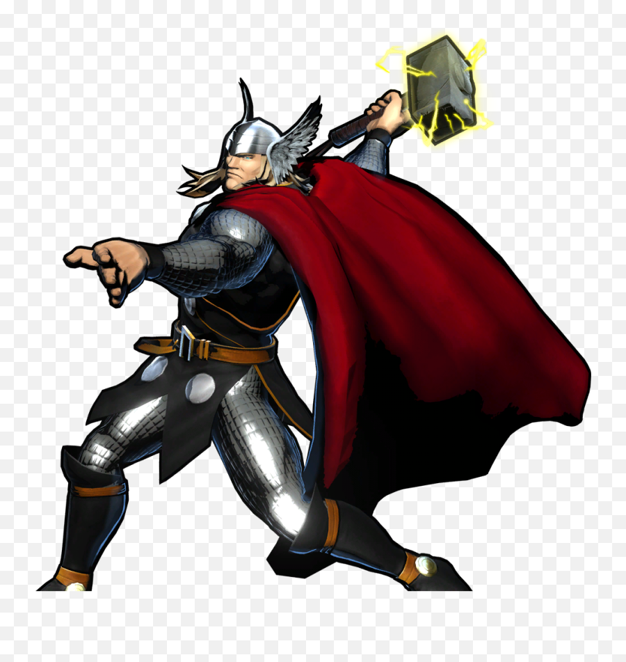 Thor From Marvel In Video Games - Marvel Vs Capcom 3 Thor Png,Thor Comic Png