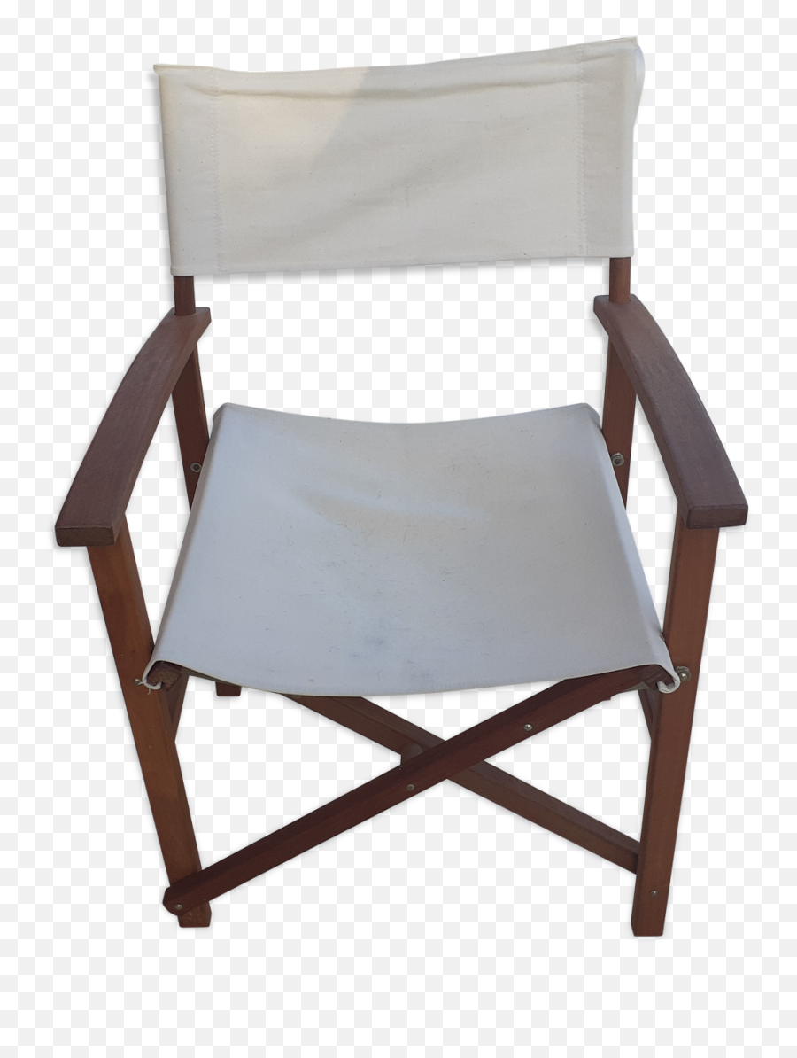 Mahogany - Coloured Wooden Directoru0027s Chair Selency Folding Chair Png,Director Chair Png