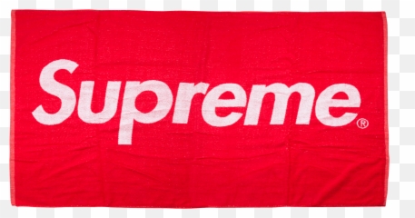 Supreme Logo Beach Towel Png