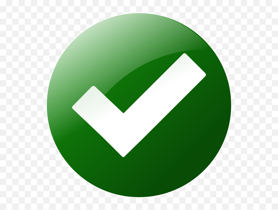 Check Button Clip Art - Green Tick Button Png,Green Button Png