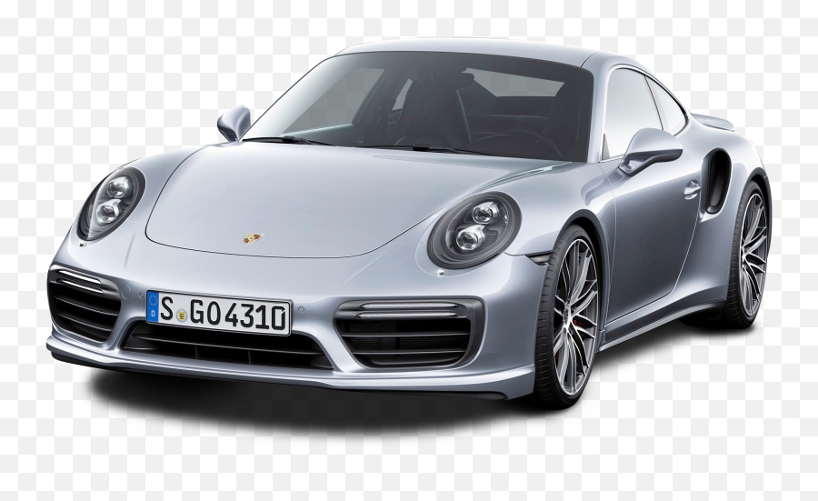 Porsche 911 Turbo Silver Car Png Image - Porsche 911,Porsche Png