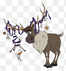 Olaf Und Sven Frozen Hd Png Download - Frozen Disney Christmas Clip Art,Olaf Transparent