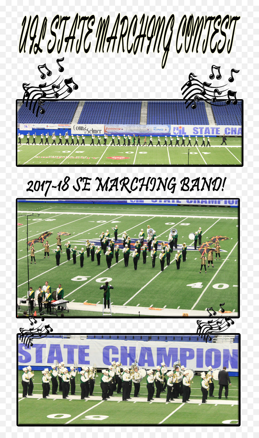Springlake - Music Notes Clip Art Png,Marching Band Png