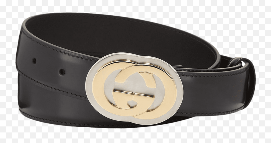 Gucci Mens Interlocking G Leather Belt - Gucci Interlocking Gg Belt Png,Gucci Belt Png