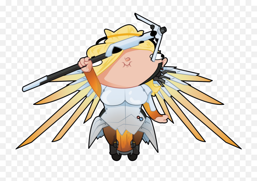Mercy Emotes Transparent Png Image With - Overwatch Mercy Cute Png,Mercy Transparent