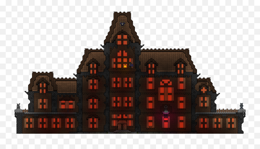Download Hd Terraria Haunted House Transparent Png Image - Terraria House No Background,Haunted House Png