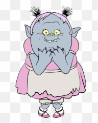 Movies Clipart Line Art - Bridget Trolls Coloring Page Png,Trolls Movie Logo