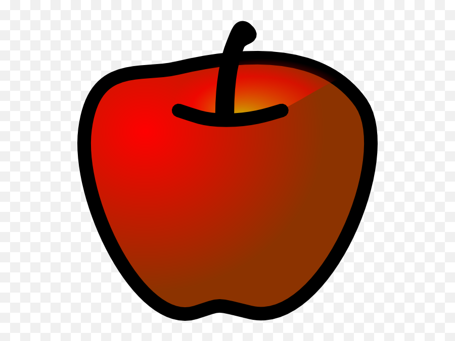 Red Apple 3 Clip Art - Vector Clip Art Online Clip Art Png,Red Apple Png