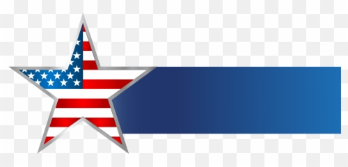 Usa Star Banner Png Clip Art Image - American Flag
