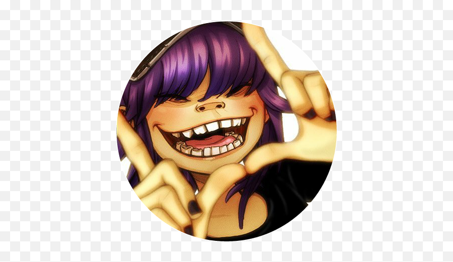 Gorillaz Noodle Icon F2u Humanz Sticker - Noodle Gorillaz Icon Png,Noodle Gorillaz Icon