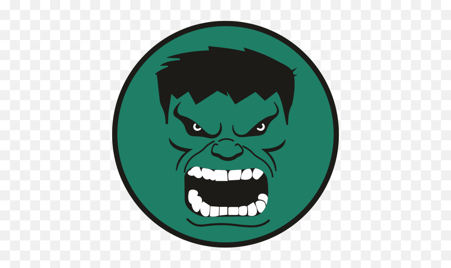 Cartoons Vector File Character Art - Hulk Face Png,Hulk Icon Pack