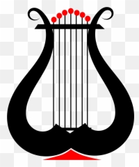 Lyre Svg Vector Clip Art - Clipart Png