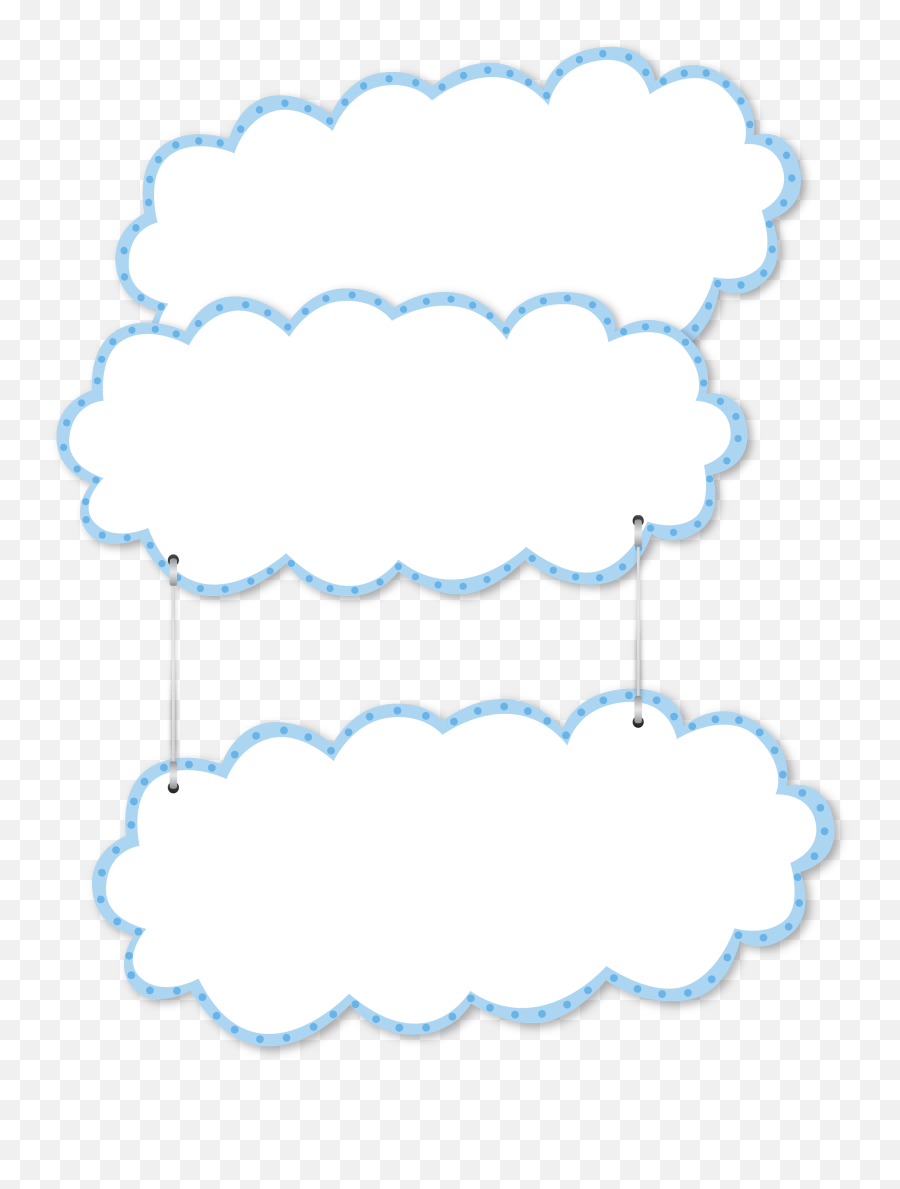 Blue Layout Wallpaper Cartoon Clouds - Border Clouds Png,Cartoon Cloud Transparent