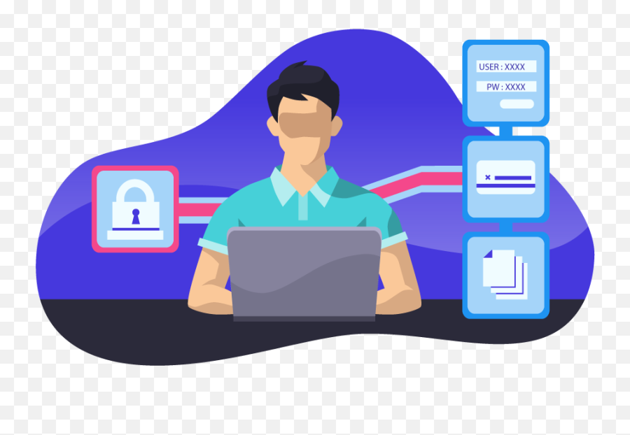 Business Insurance For Cybersecurity Professionals - Office Worker Png,Person Using Computer Icon