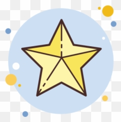 Star Icon In Circle Bubbles Style - Deep Breathing Coloring Page png