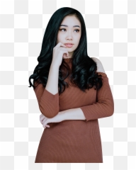 Thinking Transparent Background Png - Girl Hd