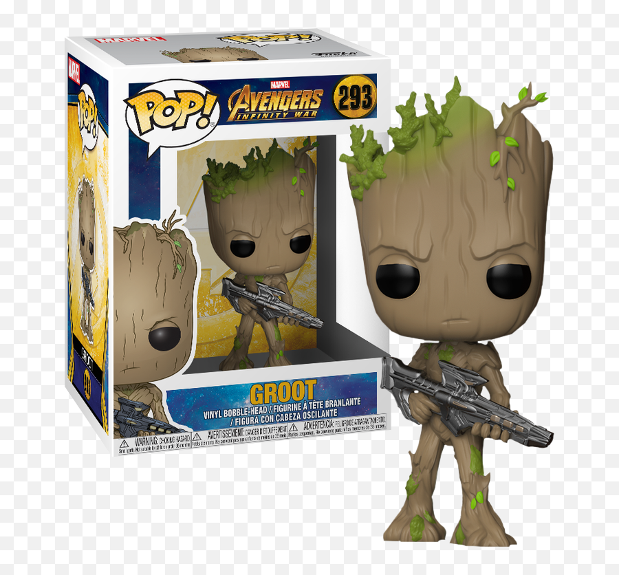 Funko Pop Avengers 3 Infinity War - Groot With Gun 293 Funko Pop Groot Infinity War Png,Groot Icon