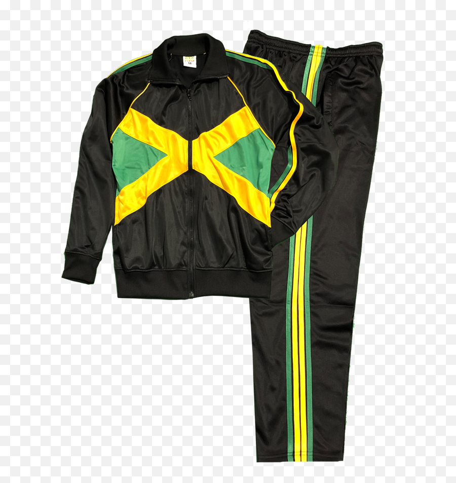 Jamaica Flag Track Suit - Jamaican Track Suit Png,Jamaica Flag Png