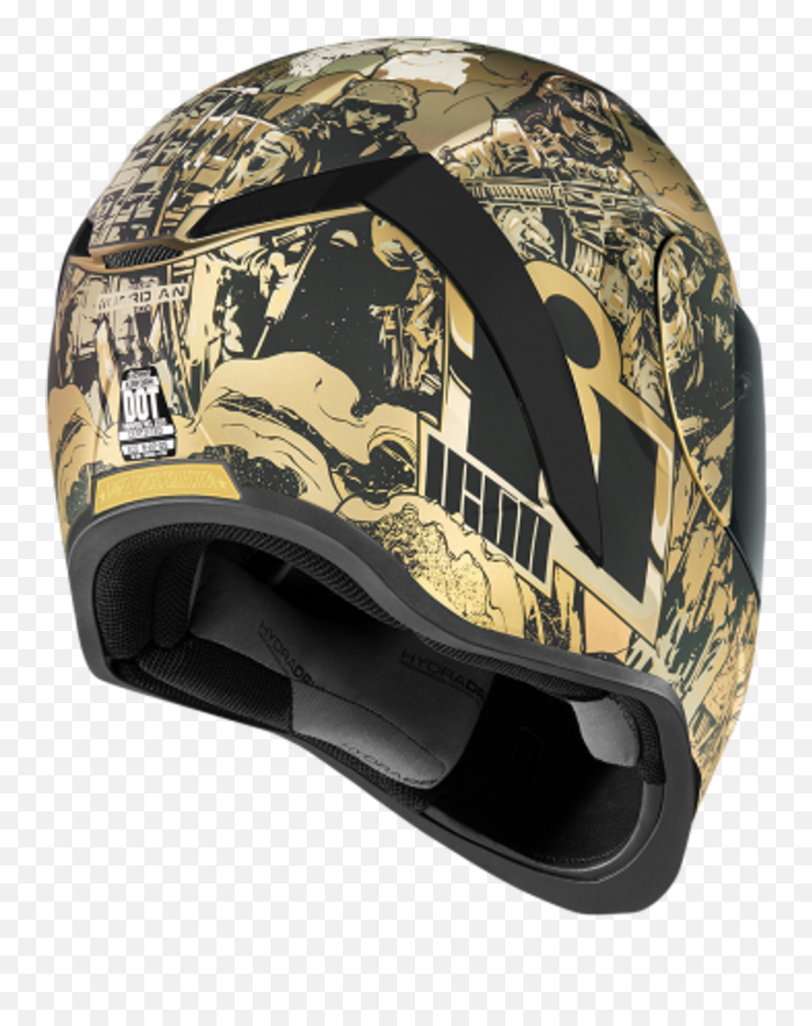 Helmet Icon Airform - Guardian Gold Gear Parts Icon Air Form Helmet Gold Png,Icon Guardian Helmet