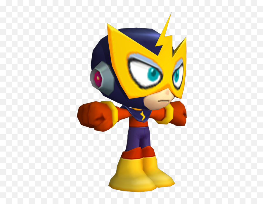 Psp - Mega Man Powered Up Elec Man The Models Resource Fictional Character Png,Mega Man Icon