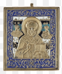 Nicholas The Wonderworker Signed - Heutink Ikonen Religious Item png