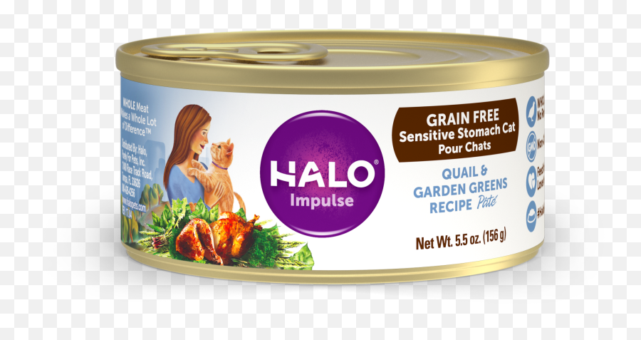 Halo Cat Sensitive Stomach - Grain Free Quail U0026 Garden Cat Food Png,Quail Icon