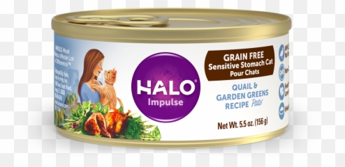 Halo Cat Sensitive Stomach - Grain Free Quail u0026 Garden Food png
