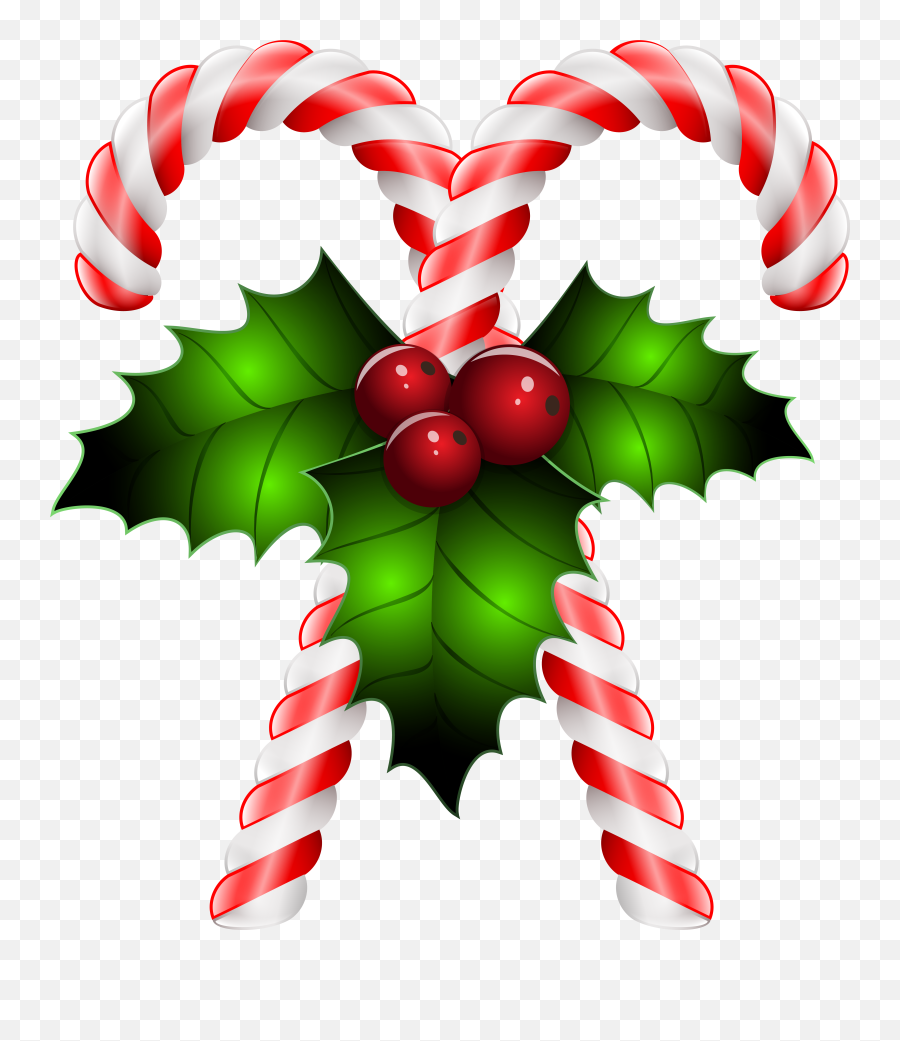 Transparent Holly Holiday U0026 Png Clipart Free - Transparent Background Christmas Candy Cane Png,Christmas Holly Png