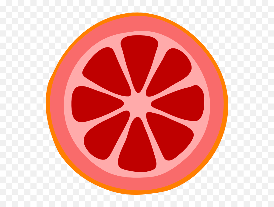 Blood Orange Slice Clip Art - Vector Clip Art Easy Orange Slice Drawing Png,Orange Slice Png