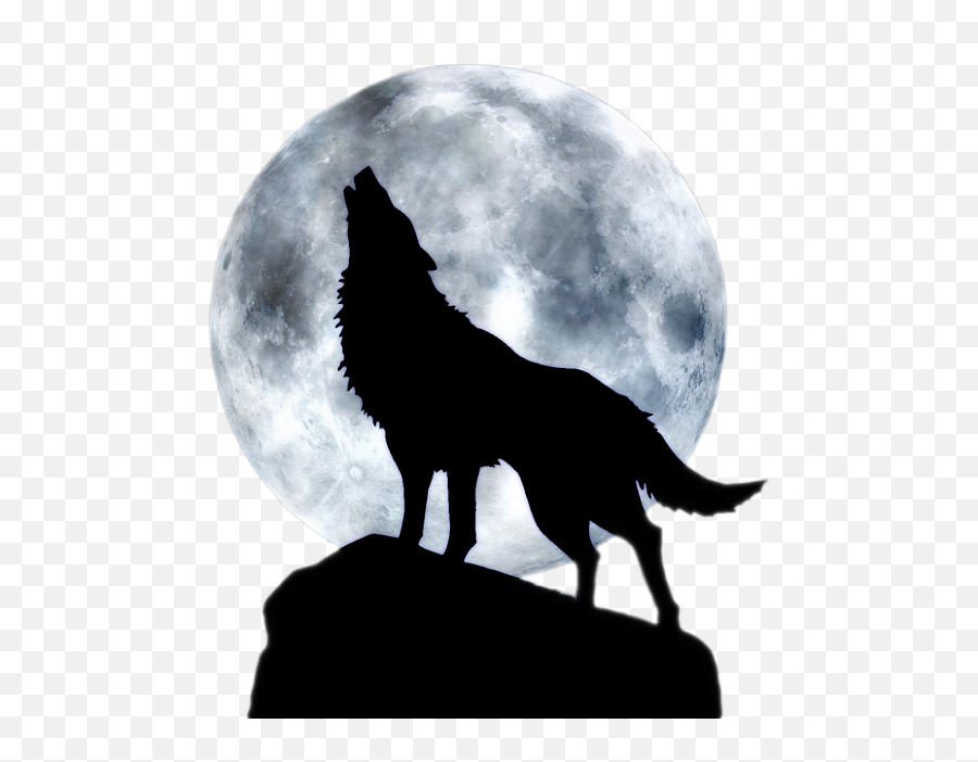 Wolf Howling Png - Wolf Howling At Red Moon,Howling Wolf Png