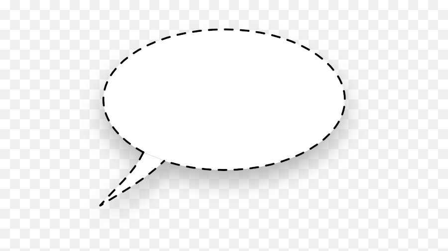 Oval Shaped Speech Bubble Vector Image - Speech Bubble Png,White Dotted Line Png
