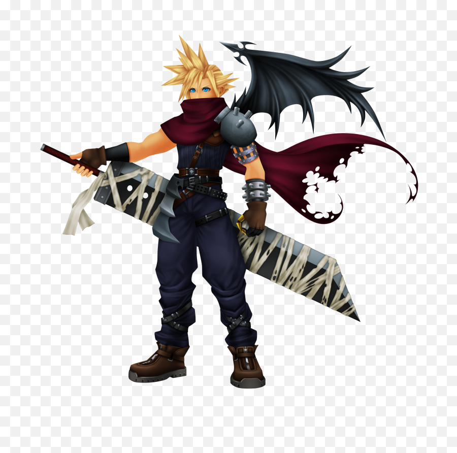 Disney Made Square Enix Cover Up Cloud - Cloud Kingdom Hearts Png,Cloud Strife Png