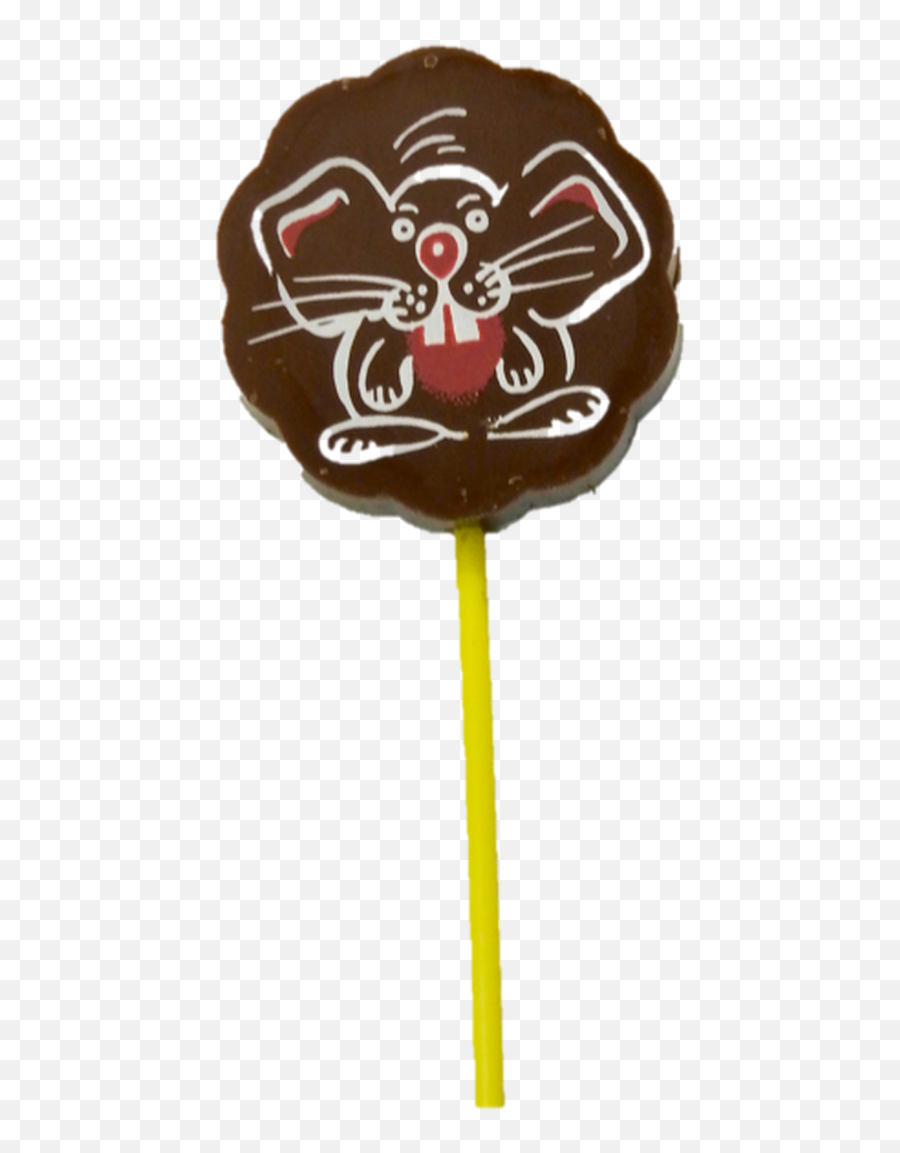 Milk Chocolate Mouse Lollipop Mayfield Chocolates - Illustration Png,Lollipop Transparent