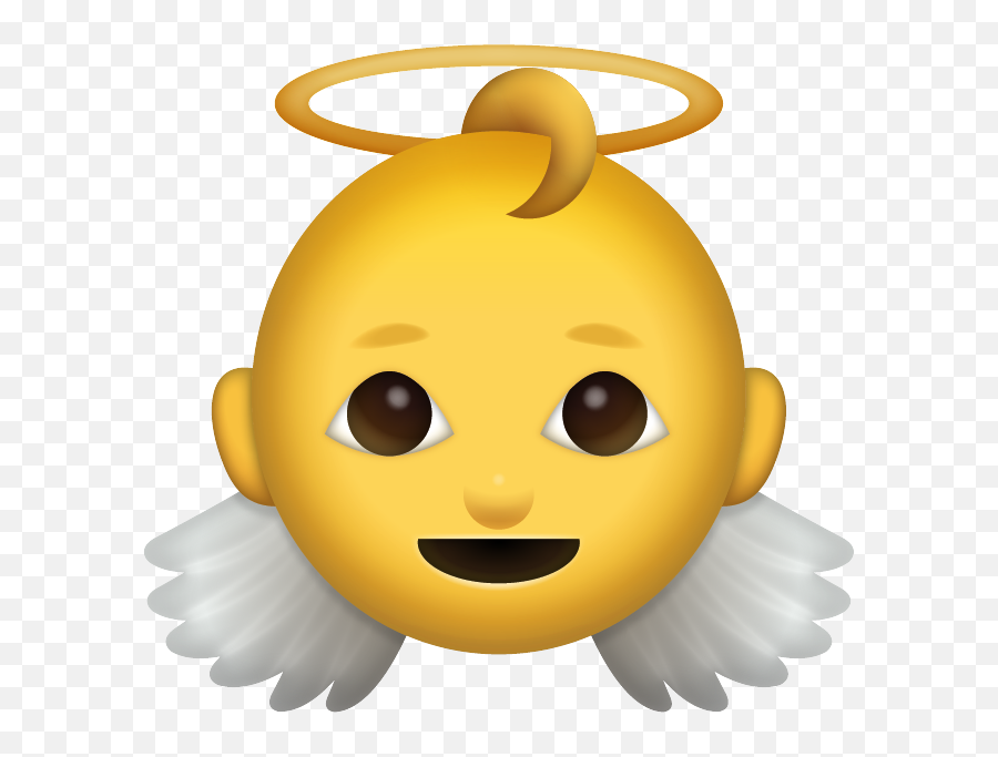 Baby Angel Emoji Free Download Iphone Emojis - Transparent Angel Emoji Png,Shiny Eyes Png