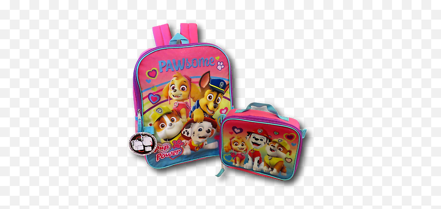 School Backpack Lunch Box Book Bag - Cartoon Png,Skye Paw Patrol Png