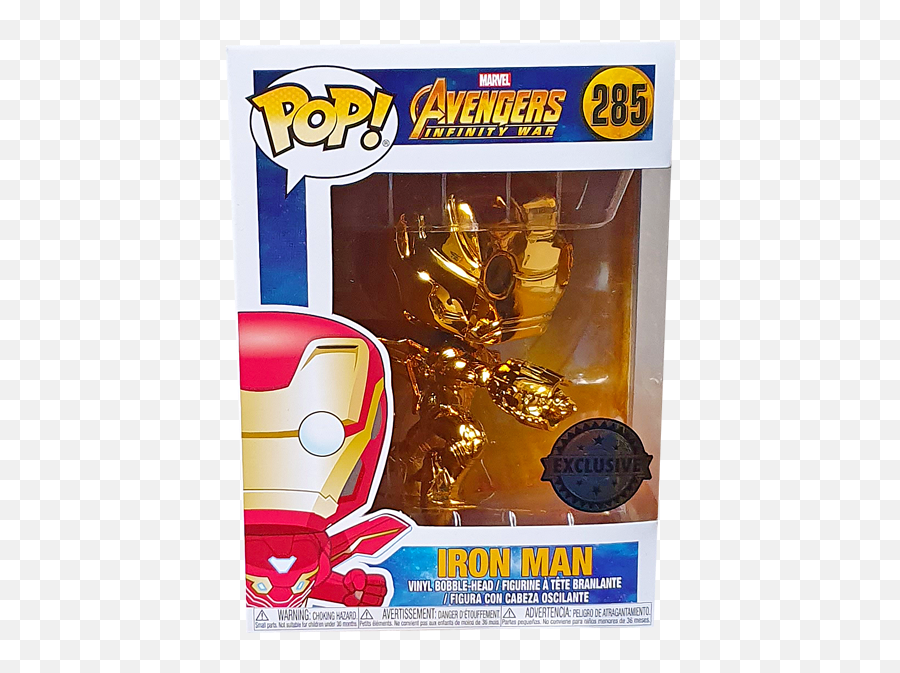 Avengers Infinity War - Iron Man Gold Chrome Exclusive Pop Vinyl Figure Iron Man Gold Funko Pop Infinity War Png,Avengers Infinity War Png