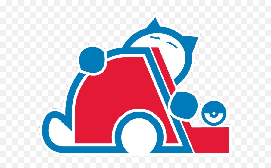 Nhl Pokemon Logos U2014 Québec Snordiques Snorlax - Nhl Pokemon Logo Png,Pokemon Red Logo