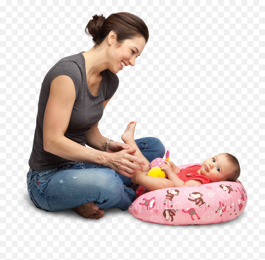 Boppy Delivers - Mom Child Sitting Png,Babies Png