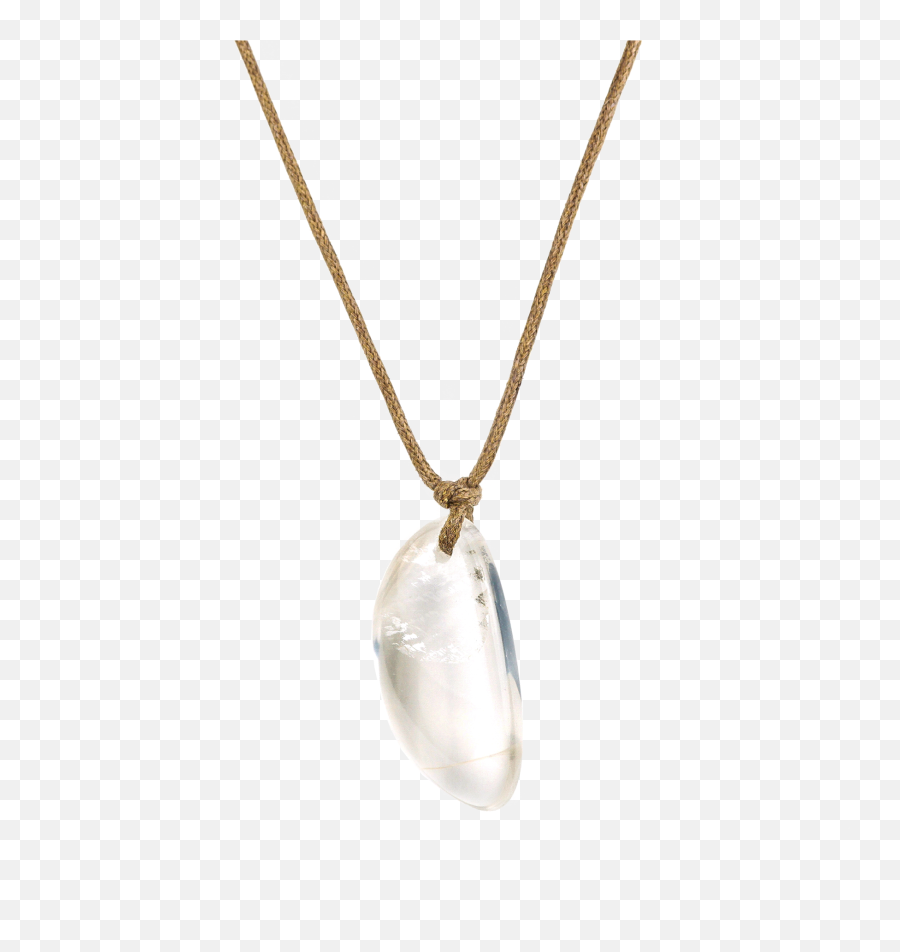 Clear Quartz Necklace Png Transparent
