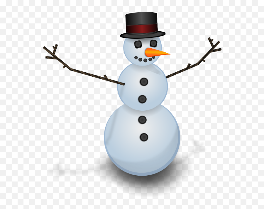 Free Snow Man With Hat - Clip Art Snow Man Png Download Png,Snow Man Png
